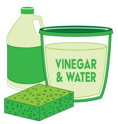 Vinegar and water is another great way to remove mold from a tent.